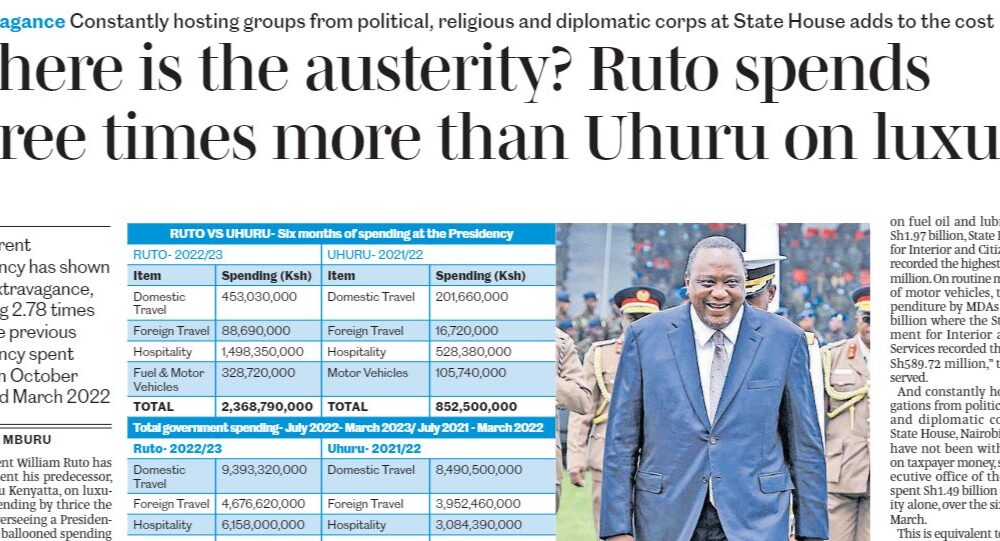 President Ruto’s luxury spending amid economic hardship fuels backlash as Kenyans protest over taxes and rising cost of living.