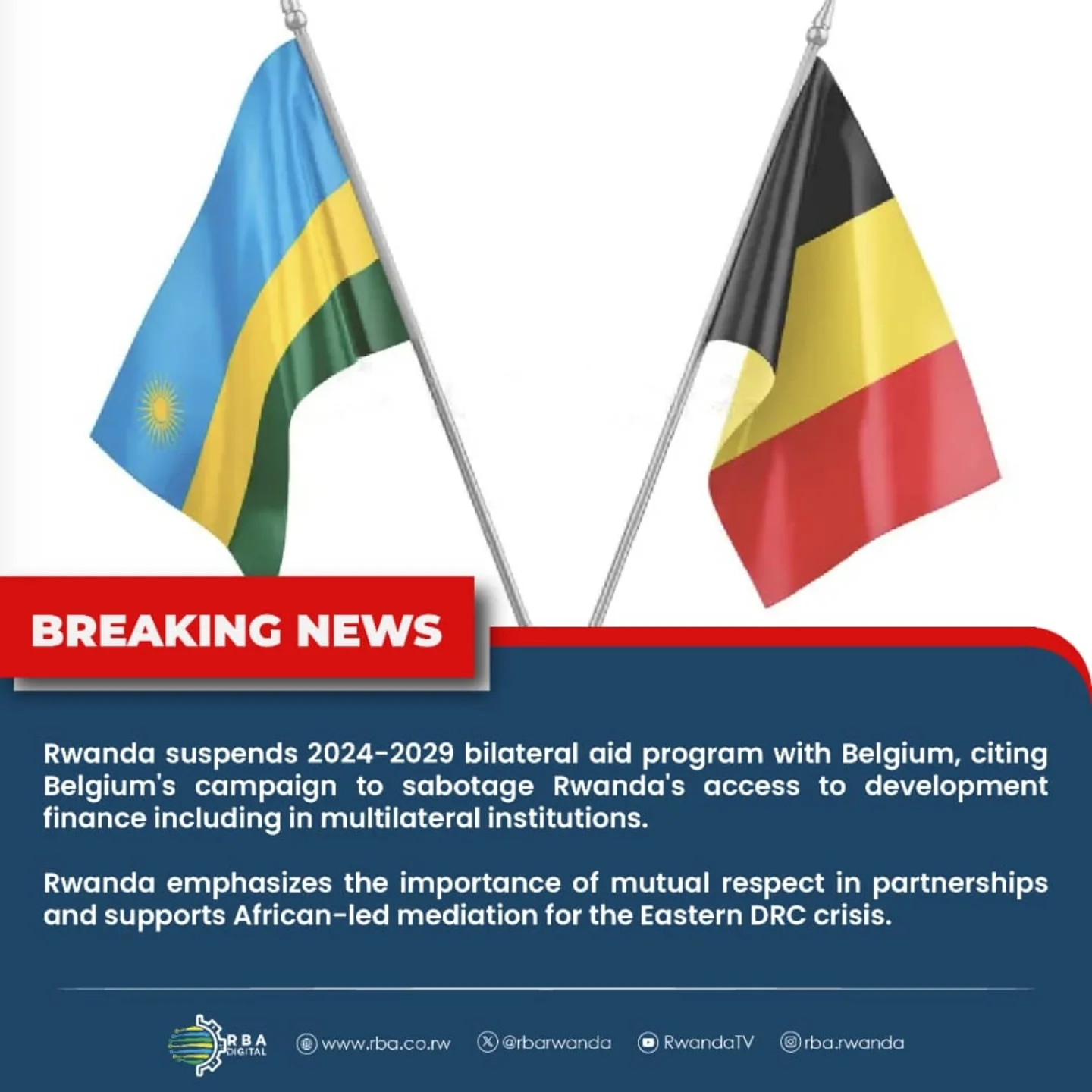 Rwanda halts €95M aid deal with Belgium over claims of sabotage, risking key development sectors like health and education.