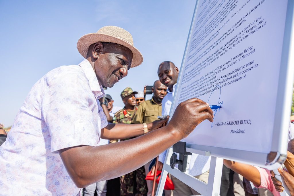 President Ruto ends ID vetting in Northeastern Kenya, sparking praise for equity and criticism over security concerns.
