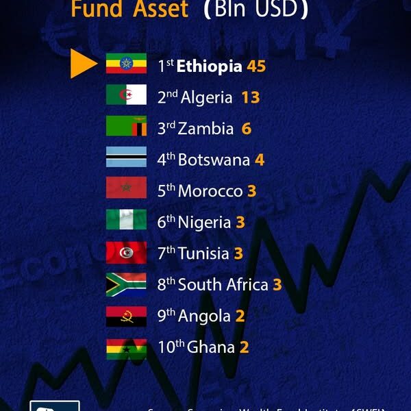 Ethiopian Investment Holdings becomes Africa's largest sovereign wealth fund at $45B, marking Ethiopia’s rise as a regional investment and economic leader.