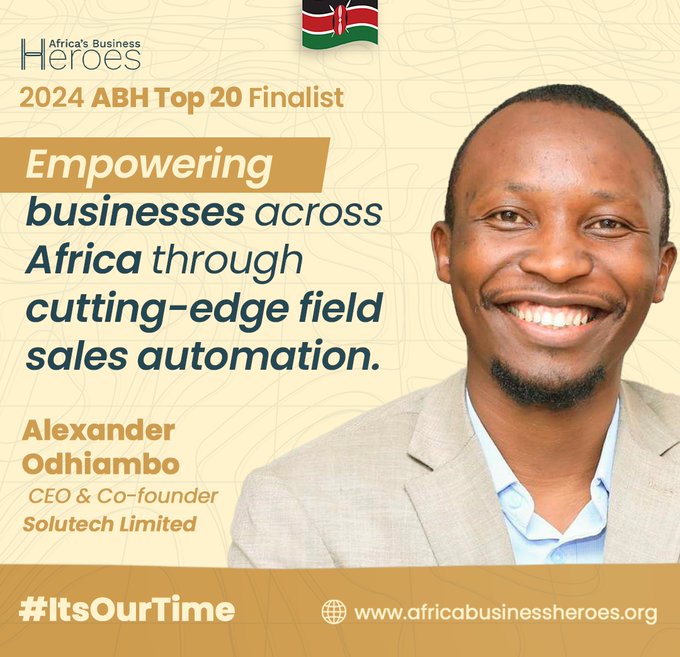 Kenyan tech entrepreneur Alexander Odhiambo wins big at Africa's Business Heroes 2024. Learn how Solutech became East Africa's top SaaS success story.