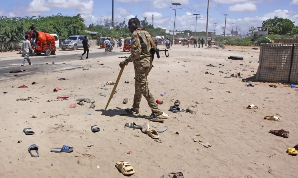 A suicide bombing at Somalia's Damaanyo base killed 21, intensifying global concern over al-Shabaab’s resurgence and military base infiltration.